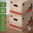 PACK AND MOVE - Pack and Move - Lot 10 Cartons Déménagement Livres Premium - 40 X 30 X 30 Cm - Extrême Résistance 30 KG - Poignées Renforcées - 1 Adhésif Offert - vignette