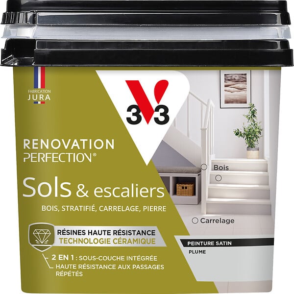 V33 PEINTURE - Peinture renovation sol satin plume 0.75 L - large