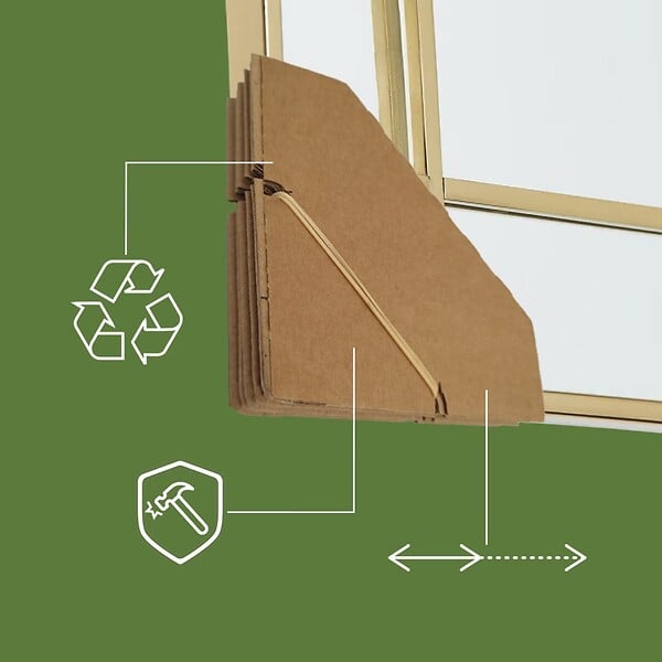 PACK AND MOVE - Pack and Move - Lot de 48 protections d'angles amovibles - 2,5 → 12 x 12 cm - Pour cadre, TV, tableau - large