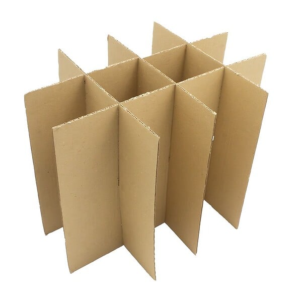 PACK AND MOVE - Pack and Move - Lot 255 croisillons de calage avec carton - Pour verres et bouteilles -55 x 30 x 30 cm -Carton renforcé - large
