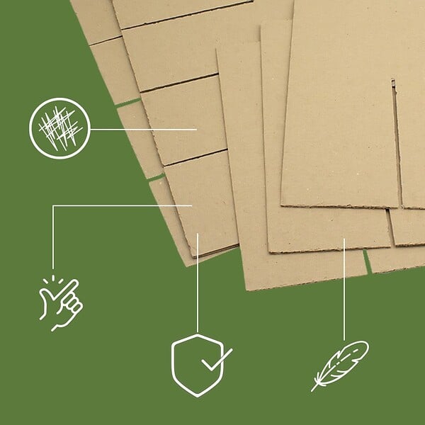 PACK AND MOVE - Pack and Move - Lot 255 croisillons de calage avec carton - Pour verres et bouteilles -55 x 30 x 30 cm -Carton renforcé - large