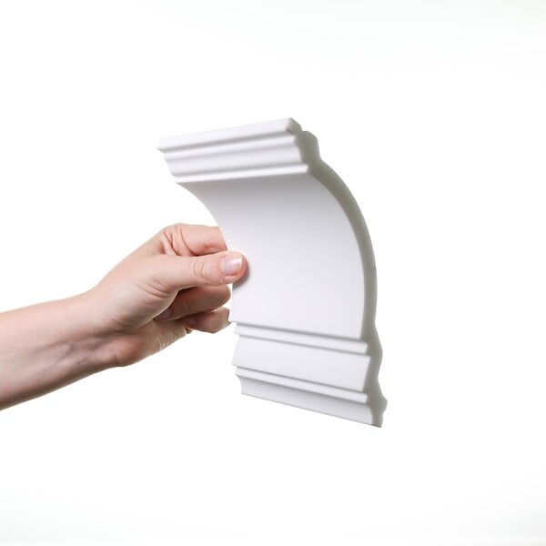 ORAC DECOR - CX106 Corniche plafond Orac Decor - 12x12x200cm (h x p x L) - moulure décorative polymère Carton 8 pièces - large