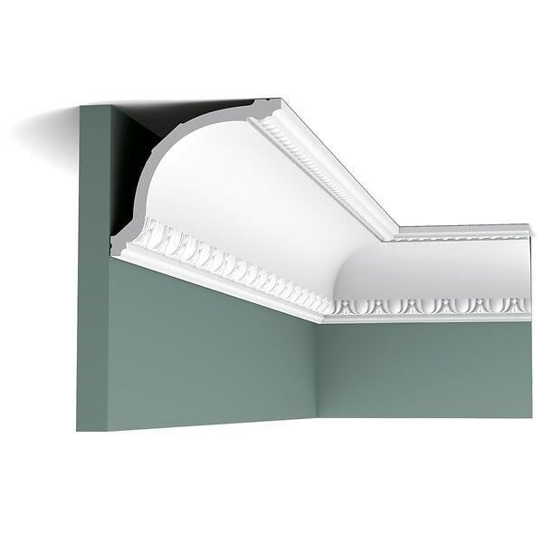 ORAC DECOR - C216 Corniche plafond Orac Decor - 11,5x13,5x200cm (h x p x L) - moulure décorative polyuréthane Pack 2 pièces - large