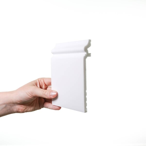 ORAC DECOR - SX186 Plinthe de rénovation Orac Decor - 13,8x2,2x200cm (h x p x L) - surplinthe décorative polymère Pack 2 pièces - large