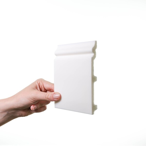ORAC DECOR - SX118 CONTOUR Plinthe Orac Decor - 14x1,8x200cm (h x p x L) - plinthe décorative polymère Carton 8 pièces , A peindre - large