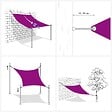 VIDAXL - vidaXL Voile de parasol Tissu Oxford carré 2,5x2,5 m Crème - vignette
