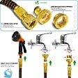 VOUNOT - Tuyau d’Arrosage Extensible 30m Renforce avec Accessoires orange - vignette