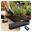 VOUNOT - Lot de 10 Bordure de jardin en métal flexible 100x18cm noir - vignette