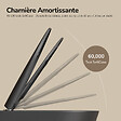 EMKE - EMKE WC Suspendu Sans Bride – Double Chasse 3,5/5 L, Abattant Frein de Chute, Céramique Noir Mat - vignette