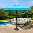 CONCEPT USINE - Parasol  bleu  carré 2,95 x 2,95 m PALERME - vignette