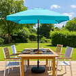 CONCEPT USINE - Parasol  bleu  carré 2,95 x 2,95 m PALERME - vignette