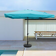 CONCEPT USINE - Parasol  bleu  carré 2,95 x 2,95 m PALERME - vignette