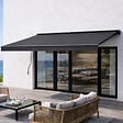 CONCEPT USINE - Store banne manuel 3,95 x 3 m en aluminium avec toile gris ADRO - vignette