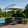 CONCEPT USINE - Parasol  ecru déporté rond 2,95 x 2,95 m CAPRI - vignette