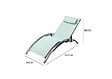 CONCEPT USINE - Lot de 2 transats en aluminium et toile PVC vert pastel BAHIA - vignette
