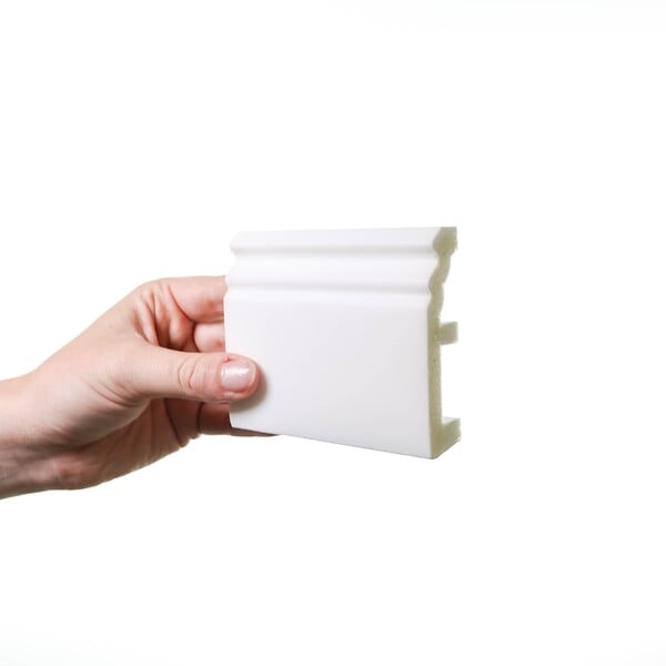 ORAC DECOR - SX195 Plinthe Orac Decor -8 x 1,9 x200cm (h x p x L) - plinthe décorative polymère Carton 8 pièces - large