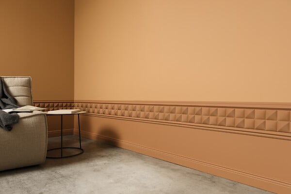 ORAC DECOR - SX195 Plinthe Orac Decor -8 x 1,9 x200cm (h x p x L) - plinthe décorative polymère Carton 8 pièces - large