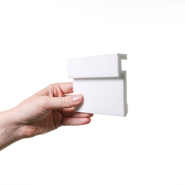 ORAC DECOR - PX198 Cimaise murale Orac Decor - 2,0x8,3x200cm (h x p x L) - moulure décorative polymère Carton 8 pièces - large