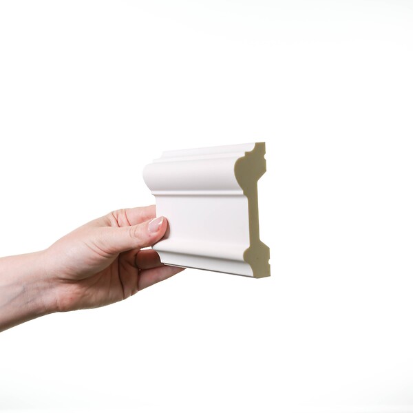 ORAC DECOR - P9010 Cimaise murale Orac Decor - 9x3x200cm (h x p x L) - moulure décorative polyuréthane Carton complet - large