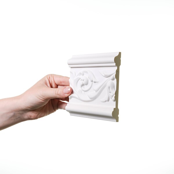 ORAC DECOR - P7020 Cimaise murale Orac Decor - 11x2x200cm (h x p x L) - moulure décorative polyuréthane Pack 2 pièces - large