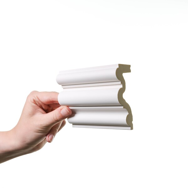 ORAC DECOR - P4025 AUTOIRE Cimaise murale Orac Decor - 8,3x3,4x200cm ( h x p x L) - moulure décorative polyuréthane Carton 8 pièces - large