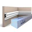 ORAC DECOR - P4025 AUTOIRE Cimaise murale Orac Decor - 8,3x3,4x200cm ( h x p x L) - moulure décorative polyuréthane Carton 8 pièces - vignette