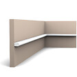 ORAC DECOR - PX209 moulure murale Orac Decor - 1,0x1,8x200cm (h x p x L) - profil décoratif polymère A l'unité - vignette