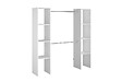 CONCEPT USINE - Dressing blanc 6 étagères, 2 penderies 180 x 40 x 180 cm ELYSEE - vignette