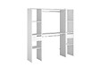 CONCEPT USINE - Dressing blanc 2 penderies, 6 étagères, 2 tiroirs  ELYSEE - vignette