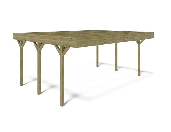 ALTANKA - Carport, abri de voiture  6.06x5.03 m - 30.48 m2 - CAR5 - large