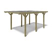 ALTANKA - Carport, abri de voiture  3.04x5.12 m - 15.56 m2 - couverture PVC  - CAR10PVCTR - vignette