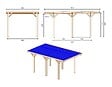 ALTANKA - Carport, abri de voiture  3.04x5.12 m - 15.56 m2 - couverture PVC  - CAR10PVCTR - vignette