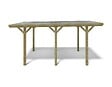 ALTANKA - Carport, abri de voiture  3.04x5.12 m - 15.56 m2 - couverture PVC  - CAR10PVCTR - vignette