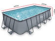 HABITAT ET JARDIN - Piscine tubulaire grise - "LUDO 2" - 4,01 x 2,01 x 1,22 m - filtration à sable 2.5 m³/h - vignette