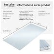 TECTAKE - Plaques doubles SHINY en polycarbonate découpables blanc transparent - vignette