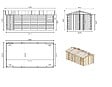 ALTANKA - Garage en bois - 18.19m2 - 3.05x5.91m - Ep. 18mm - couleur: naturel - GAR29 - vignette