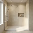CERAMIA - Ceramia PixL 120x90 cm receveur de douche rectangulaire à poser en résine composite, surface effet pierre, blanc (CERAPX12090W) : - vignette