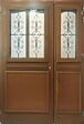 GD MENUISERIES - Porte d'entrée Bois Tiercée Vitrée Vauban H215 x L120 Côte Tableau p.Droit (Poignée, Barillet ref IN158RPL2 - IN303NEW) - vignette