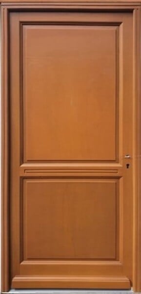 GD MENUISERIES - Porte d'entrée Bois Pleine Eyden, H215 x L90 cm Côte Tableau p.Gauche - large