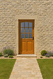 GD MENUISERIES - Porte d'entrée Bois Vitrée Alena, H215 x L80 cm Côte Tableau p.Gauche (Poignée, Barillet ref N158RPL -IN158RCI) - vignette