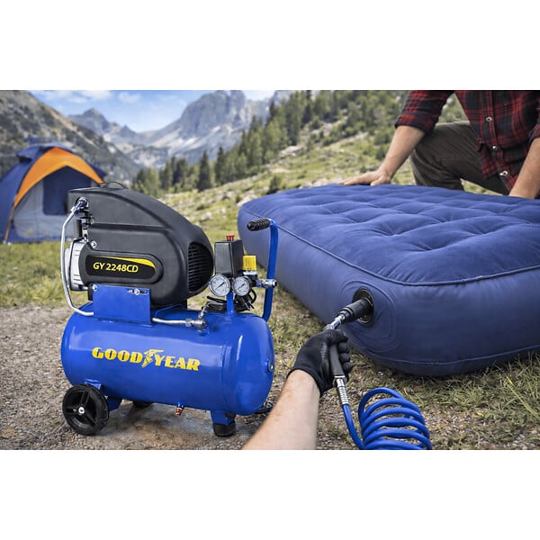 GOODYEAR - Compresseur d'air Silencieux 24 Litres 8 bar 2CV 1.5KW 115 PSI GOODYEAR - large