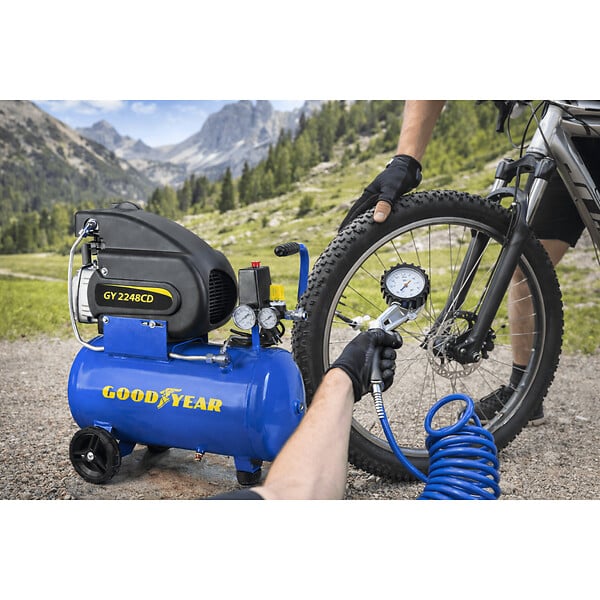 GOODYEAR - Compresseur d'air Silencieux 24 Litres 8 bar 2CV 1.5KW 115 PSI GOODYEAR - large