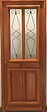 GD MENUISERIES - Porte d'entrée Bois Vitrée Baya, H200 x L90 cm Côte Tableau p.Droit - vignette