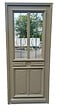 GD MENUISERIES - Porte d'entrée Bois Vitrée Baptiste Vert Gris Olive, H215 x L90 cm Côte Tableau p.Droit - vignette