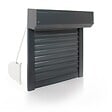 AVOSDIM - Volet roulant manuel a sangle Alu Gris Anthracite - L80 x H100 cm - Manoeuvre manuelle - Recoupable - vignette