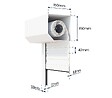 AVOSDIM - Volet roulant electrique radio Alu Blanc - L120 x H155 cm - Motorise avec telecommande incluse - Recoupable - vignette