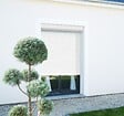 AVOSDIM - Volet roulant electrique filaire Alu Blanc - L80 x H100 cm - Motorise avec commande murale - Recoupable - vignette
