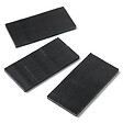 RO'MA NATURE - Pas japonais Rectangle Ardoise Noire 50x25x2-3 cm (lot de 10) - vignette