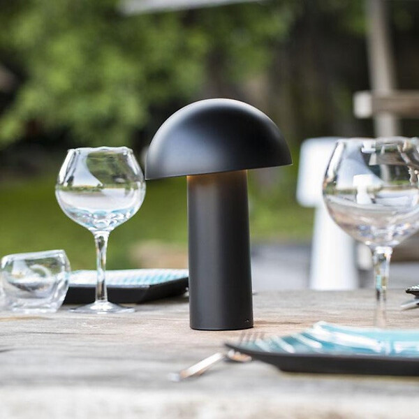 LUMISKY - Lampe de table sans fil TOD Noir H28cm - large