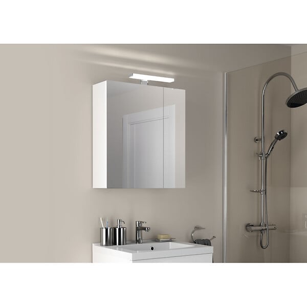ALLIBERT - Armoire de toilette éclairante 60 cm Juno - large